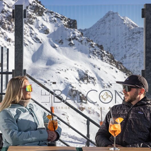 Terrasse du restaurant Le Balcon, Verbier 4Vallées